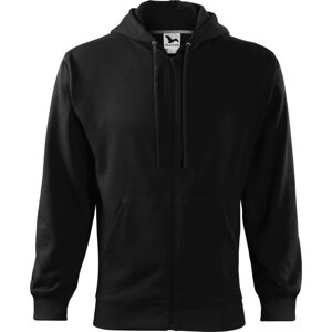 MALFINI® Pánská celopropínací mikina s kapucí Trendy Zipper Barva: Černá, Velikost: XL