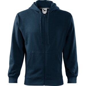 MALFINI® Pánská celopropínací mikina s kapucí Trendy Zipper Barva: modrá námořní, Velikost: L