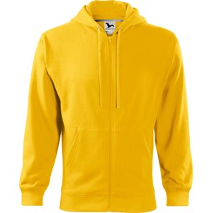 MALFINI® Pánská celopropínací mikina s kapucí Trendy Zipper Barva: Žlutá, Velikost: XXL
