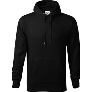 MALFINI® Pánská klokanka Cape s kapucí s podšívkou, 65% bavlny Barva: Černá, Velikost: XL