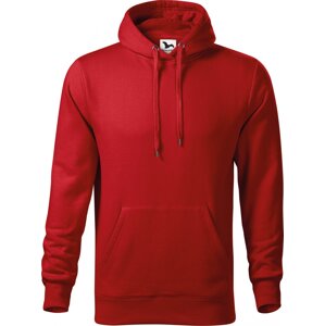 MALFINI® Pánská klokanka Cape s kapucí s podšívkou, 65% bavlny Barva: Červená, Velikost: XXL
