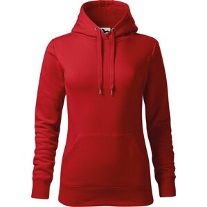 MALFINI® Projmutá dámská klokanka Cape s kapucí s podšívkou Barva: Červená, Velikost: M