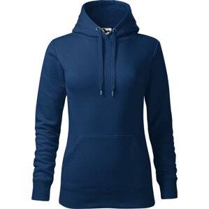 MALFINI® Projmutá dámská klokanka Cape s kapucí s podšívkou Barva: Půlnoční modrá, Velikost: XL