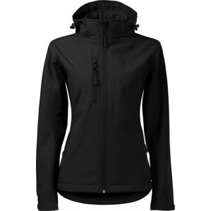 MALFINI® Dámská 3vrstvá softshellová bunda s prodlouženým zadním dílem Barva: Černá, Velikost: XL
