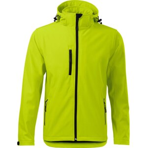 MALFINI® Pánská 3vrstvá softshellová bunda s prodlouženým zadním dílem Barva: Limetková žlutá, Velikost: XXL