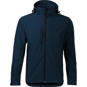 MALFINI® Pánská 3vrstvá softshellová bunda s prodlouženým zadním dílem Barva: modrá námořní, Velikost: XXL