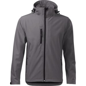 MALFINI® Pánská 3vrstvá softshellová bunda s prodlouženým zadním dílem Barva: šedá ocelová, Velikost: XL