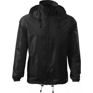 MALFINI® Celopropínací lehká bunda se skrytou kapucí v límci Barva: Černá, Velikost: XXL