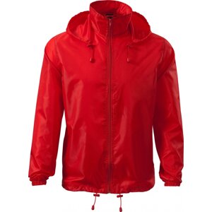 MALFINI® Celopropínací lehká bunda se skrytou kapucí v límci Barva: Červená, Velikost: XXL