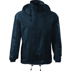 MALFINI® Celopropínací lehká bunda se skrytou kapucí v límci Barva: modrá námořní, Velikost: XXL