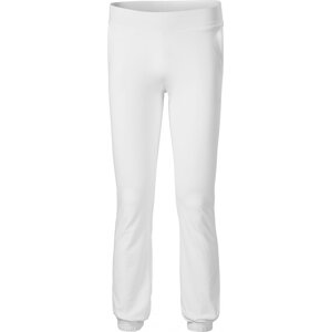MALFINI® Dámské tepláky z bavlny s viskózou a elastanem, dobře drží tvar Barva: Bílá, Velikost: XL