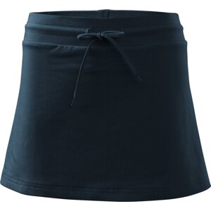 MALFINI® Dámské šortky a sukně do áčka 2v1, s elastanem Barva: modrá námořní, Velikost: L