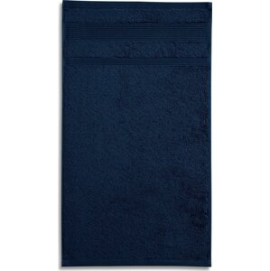 MALFINI® Malý měkký vysoce savý froté ručník z organické bavlny v gramáži 450 g/m Barva: modrá námořní, Velikost: 30 x 50 cm
