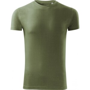 MALFINI® Přiléhavé bavlněné tričko Viper se silikonovou úpravou 180 g/m Barva: zelená khaki, Velikost: XXL