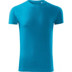 MALFINI® Přiléhavé bavlněné tričko Viper se silikonovou úpravou 180 g/m Barva: Tyrkysová, Velikost: XXL