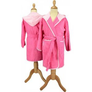 A&R Dětský župan Boyzz & Girlzz® s kapucí Barva: růžová - růžová světlá, Velikost: 128/140 AR021