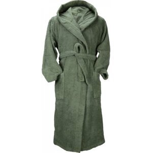 A&R Unisex župan s kapucí z turecké bavlny 400 g/m Barva: zelená vojenská, Velikost: 3XL AR026