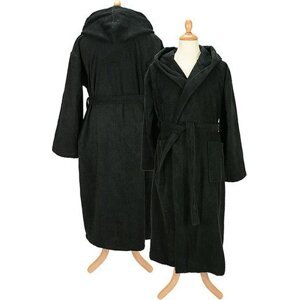 A&R Unisex župan s kapucí z turecké bavlny 400 g/m Barva: Černá, Velikost: 3XL AR026