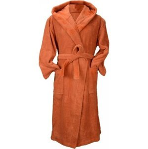 A&R Unisex župan s kapucí z turecké bavlny 400 g/m Barva: Cinnamon, Velikost: 3XL AR026