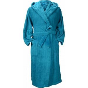 A&R Unisex župan s kapucí z turecké bavlny 400 g/m Barva: Deep Blue, Velikost: L/XL AR026