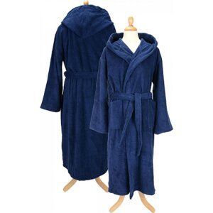 A&R Unisex župan s kapucí z turecké bavlny 400 g/m Barva: modrá námořní, Velikost: XXL AR026