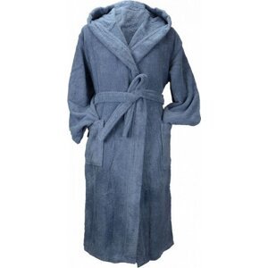 A&R Unisex župan s kapucí z turecké bavlny 400 g/m Barva: Jeans Blue, Velikost: 3XL AR026