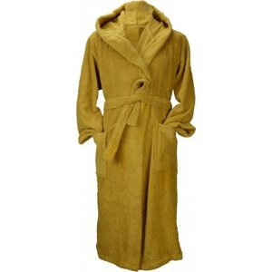 A&R Unisex župan s kapucí z turecké bavlny 400 g/m Barva: žlutá hořčicová, Velikost: 3XL AR026