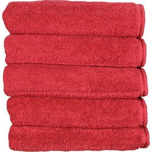 A&R Hustě tkaný ručník na ruce 50 x 100 cm, 500 g/m Barva: červená tmavá, Velikost: 50 x 100 cm AR035