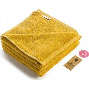 A&R Hustě tkaný ručník na ruce 50 x 100 cm, 500 g/m Barva: žlutá hořčicová, Velikost: 50 x 100 cm AR035
