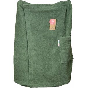 A&R Pánský saunový kilt na suchý zip Velcro, 400 g/m Barva: zelená vojenská, Velikost: 65 x 150 cm AR042