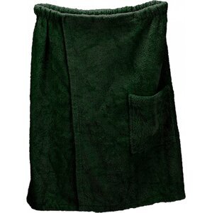 A&R Pánský saunový kilt na suchý zip Velcro, 400 g/m Barva: zelená tmavá, Velikost: 65 x 150 cm AR042