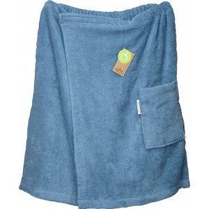 A&R Pánský saunový kilt na suchý zip Velcro, 400 g/m Barva: Jeans Blue, Velikost: 65 x 150 cm AR042
