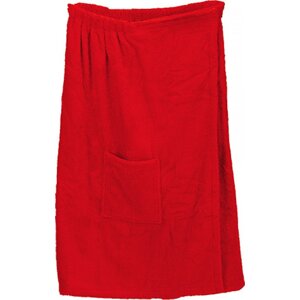 A&R Dámský saunový kilt na suchý zip Velcro, 400 g/m Barva: červená ohnivá, Velikost: 85 x 150 cm AR043