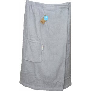 A&R Dámský saunový kilt na suchý zip Velcro, 400 g/m Barva: šedá světlá, Velikost: 85 x 150 cm AR043