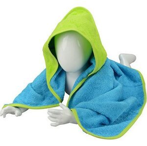 A&R Zavinovačka pro novorozence Babiezz + ručník s kapucí 75 × 75 cm Barva: modrá azurová - zelená, Velikost: 75 x 75 cm ARB032