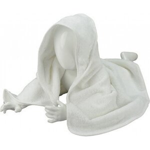 A&R Zavinovačka pro novorozence Babiezz + ručník s kapucí 75 × 75 cm Barva: bílá - bílá, Velikost: 75 x 75 cm ARB032