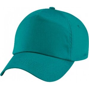 Beechfield Dětská baseballová čepice na suchý zip, 5 panelů Barva: Zelená emeraldová CB10B