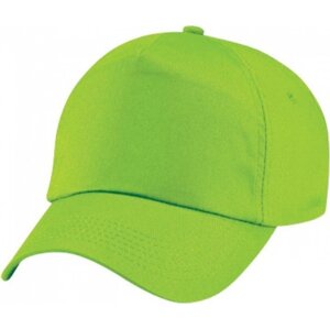 Beechfield Dětská baseballová čepice na suchý zip, 5 panelů Barva: Limetková zelená CB10B