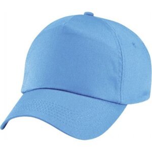 Beechfield Dětská baseballová čepice na suchý zip, 5 panelů Barva: modrá nebeská CB10B