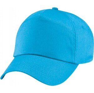 Beechfield Dětská baseballová čepice na suchý zip, 5 panelů Barva: modrá azurová CB10B