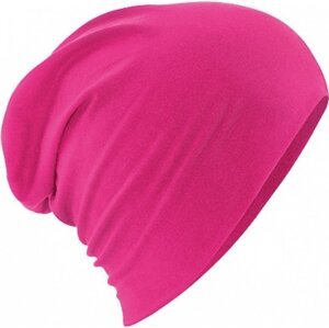 Beechfield Šmoulí unisex čepice s elastanem s výraznými kontrastními švy Barva: Růžová fuchsiová CB368