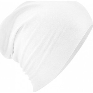 Beechfield Šmoulí unisex čepice s elastanem s výraznými kontrastními švy Barva: Bílá CB368