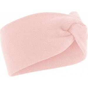 Beechfield Měkká teplá pletená dámská čelenka Twist Barva: růžová pastelová CB432