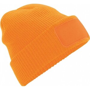 Beechfield Akrylová čepice s podšívkou a keprovou vazbou pro potisk Barva: oranžová fluorescentní CB440