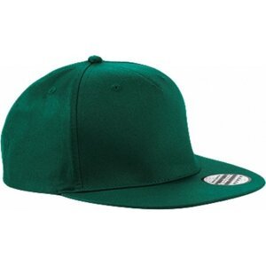 Beechfield 5-panelová snapback raperská čepice s rovným kšiltem Barva: Zelená lahvová CB610