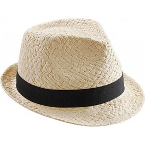 Beechfield Festivalový slaměnný klobouček Trilby Barva: Přírodní, Velikost: L/XL CB720