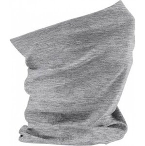 Beechfield Bezešvý nákrčník Morf z mikrovlákna, 50 cm x 24 cm Barva: šedá melír CB900