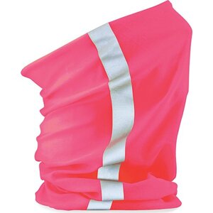 Beechfield Reflexní multifunkční šátek beze švů z prodyšného materiálu Barva: růžová fluorescetní CB950