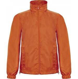 B&C Větrovka BC s vysokým límcem se skrytou kapucí Barva: Oranžová, Velikost: M BCJUI60