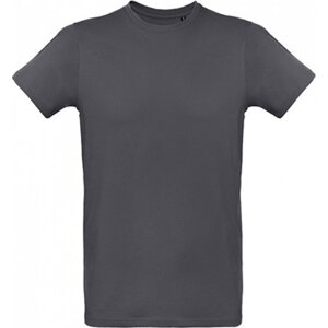 Měkké hladké organické pánské tričko B&C Inspire Plus 175 g/m Barva: šedá tmavá, Velikost: L BCTM048